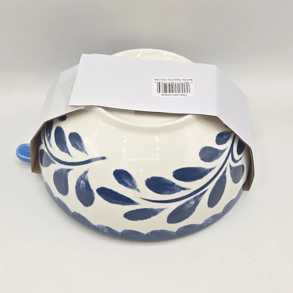SH Home Multicolor Floral Bird Ceramic Ramen Soup Bowl 48oz‎ With Spoon